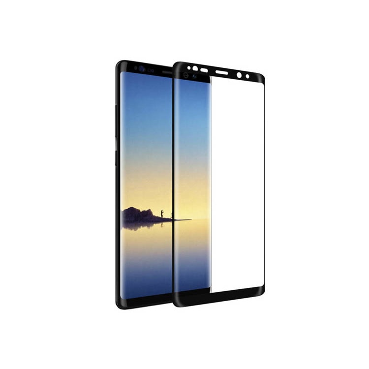 Folie sticla completa, Samsung Galaxy Note 8, Acopera tot ecranul, Negru