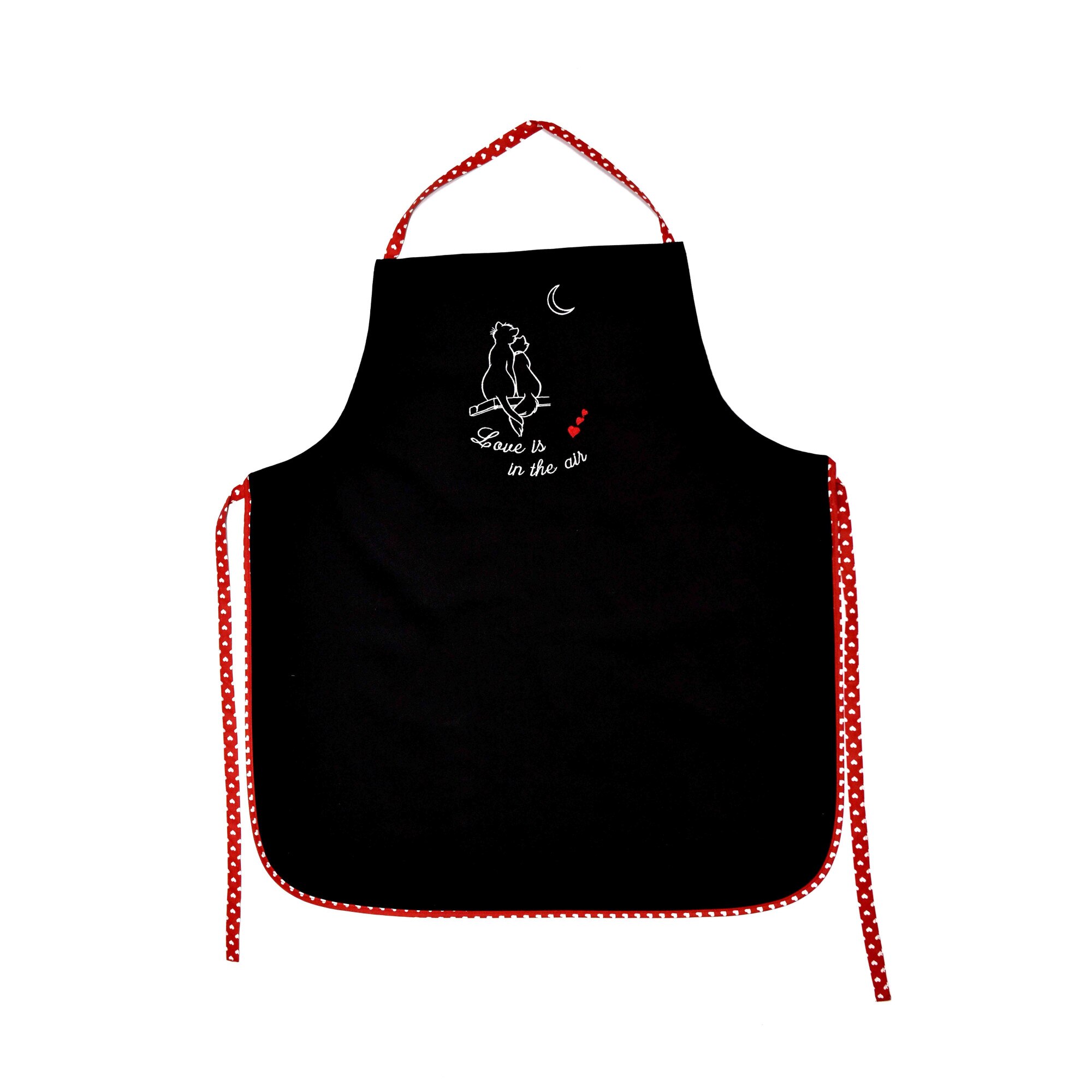 Sort handmade, Atelier Diversis, bucatarie negru, broderie