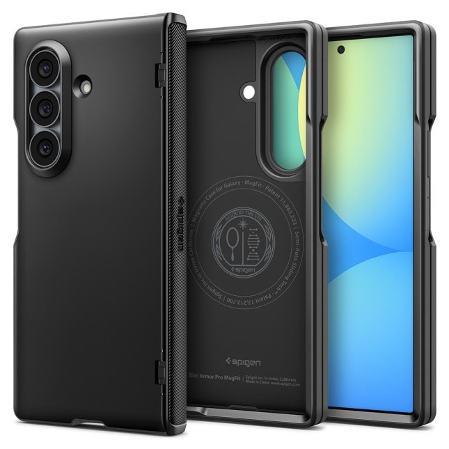 Husa Compatibila Cu Samsung Galaxy Z FOLD 8 ULTRA, Spigen Slim Armor Pro Magsafe, Kit Curatare Upzz®, Negru