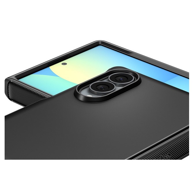 Husa Compatibila Cu Samsung Galaxy Z FOLD 8, Spigen Slim Armor Pro Magsafe, Kit Curatare Upzz®, Negru