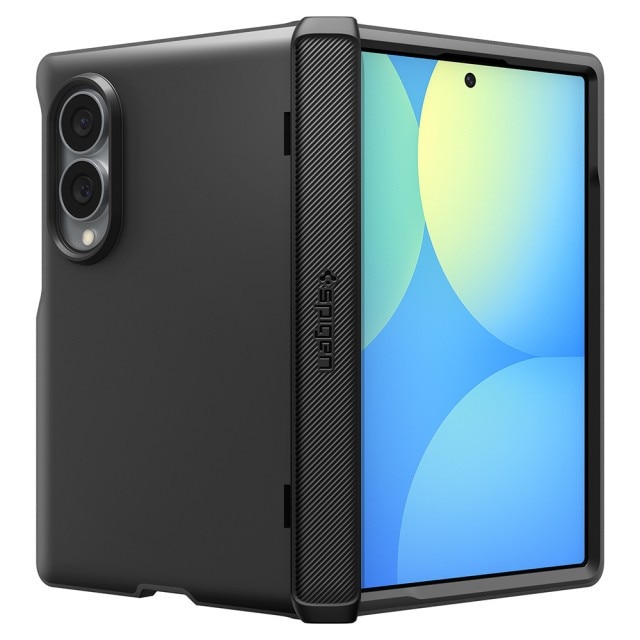 Husa Compatibila Cu Samsung Galaxy Z FOLD 8, Spigen Slim Armor Pro Magsafe, Kit Curatare Upzz®, Negru
