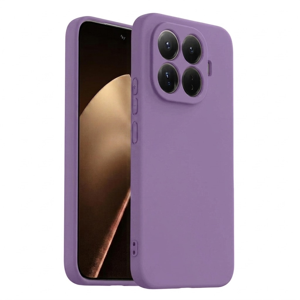 Husa pentru Xiaomi 17T Pro Daden® Silicon SoftFlex, Ultra Slim, Protectie sporita, Interior de microfibra, Mov inchis
