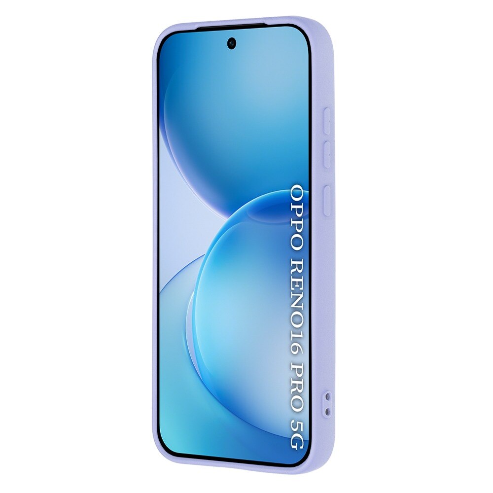 Husa pentru Oppo Reno 16 Pro Daden® Silicon SoftFlex, Ultra Slim, Protectie sporita, Interior de microfibra, Mov deschis