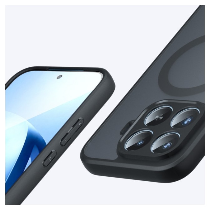 Husa Upzz® Pure Frosted Compatibila cu Xiaomi 17T PRO, Functie Magsafe, Design Premium, Rezistenta, Negru