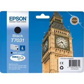 Cartus cerneala Epson Black T7031 pentru Workforce Pro WP-4015DN / Workforce Pro WP-4095DN / Workforce Pro WP-4515DN / Workforce Pro WP-4525DNF / Workforce Pro WP-4595, 1200 pagini , OEM C13T70314010 Cartus cerneala Epson Black T7031 pentru Workforce Pro WP-4015DN / Workforce Pro WP-4095DN / Workforce Pro WP-4515DN / Workforce Pro WP-4525DNF / Workforce Pro WP-4595, 1200 pagini , OEM C13T70314010