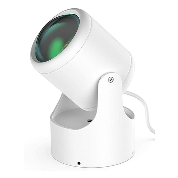 Lampa LED ZYBLSSBB Sunset, incarcare USB, proiectie romantica, rotire 180°, ambianta calda, 15x15x15cm