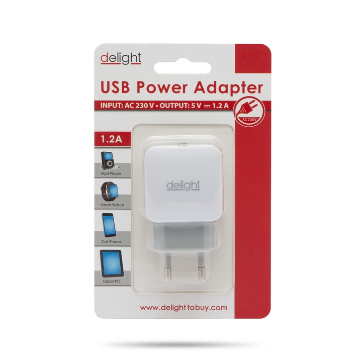 USB Hálózati adapter, fekete
