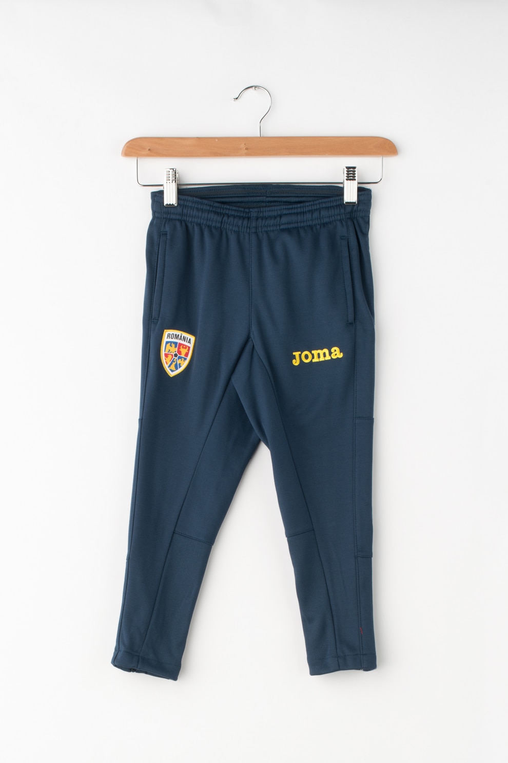 Joma, Pantaloni cu broderie logo, pentru fotbal, Albastru marin, 3XS