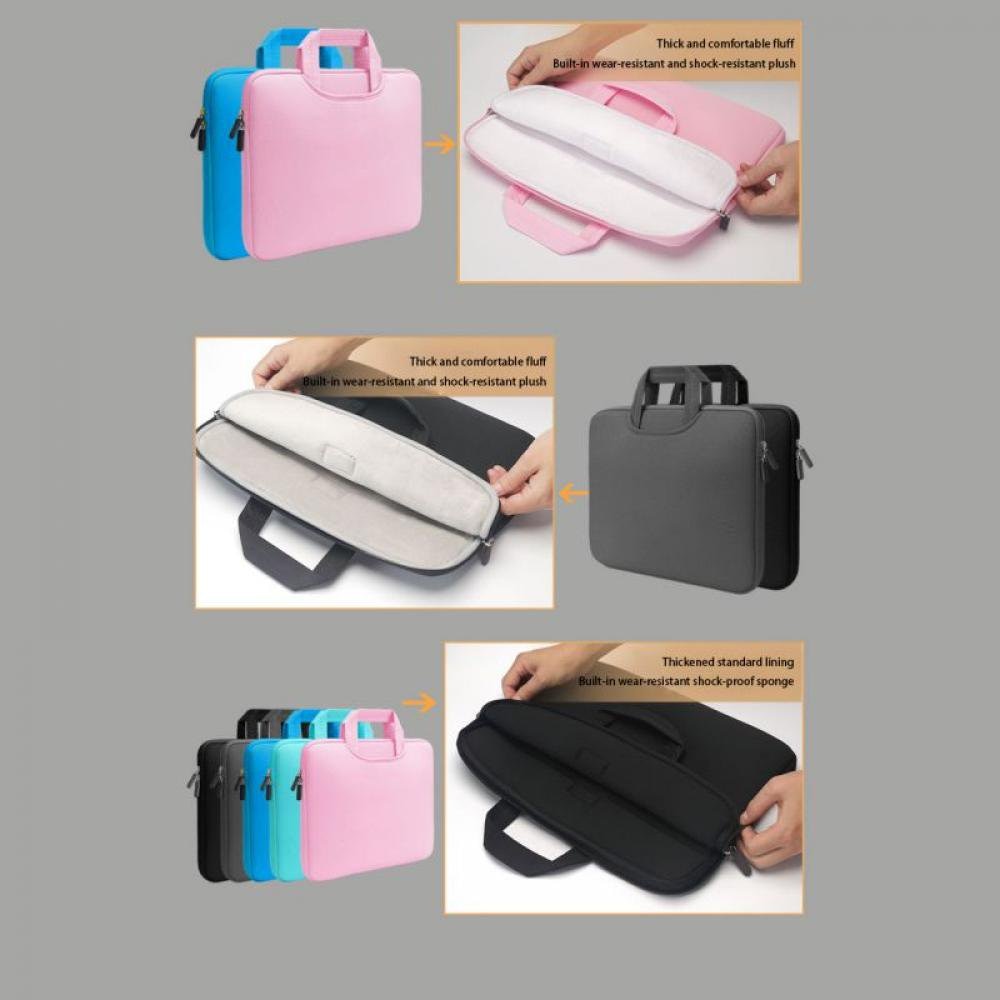 Husa laptop ZYBLSSBB 15,6 inch roz subtire usoara multifunctionala