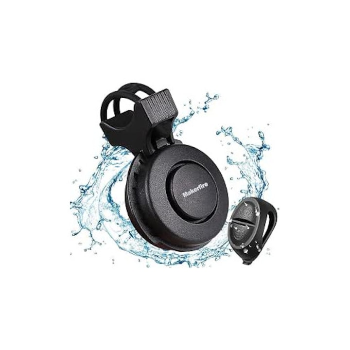 Sonerie bicicleta ZYBLSSBB electronica USB 120dB rezistenta apa IP65 compacta