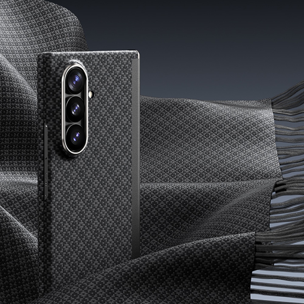 Kit protectie 2 in 1 Benks Magnetic Armor Grid Air Grand Combo, Carcasa cu fibra Kevlar si Folie sticla securizata GlassWarrior, compatibil cu Samsung Galaxy Z Fold 8 Ultra, Negru