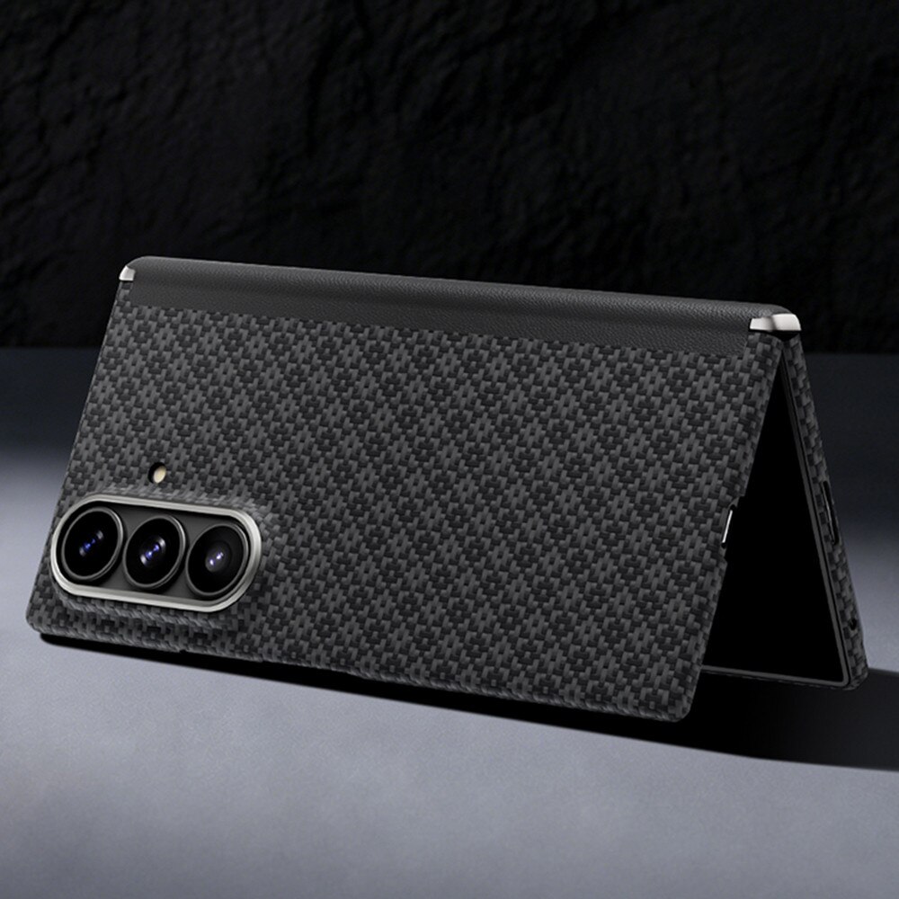Kit protectie 2 in 1 Benks Magnetic Armor Grid Air Grand Combo, Carcasa cu fibra Kevlar si Folie sticla securizata GlassWarrior, compatibil cu Samsung Galaxy Z Fold 8 Ultra, Negru