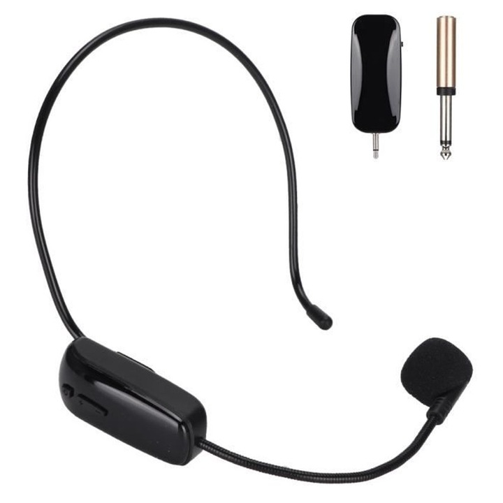 Casti cu microfon wireless UHF ZYBLSSBB sistem 50m