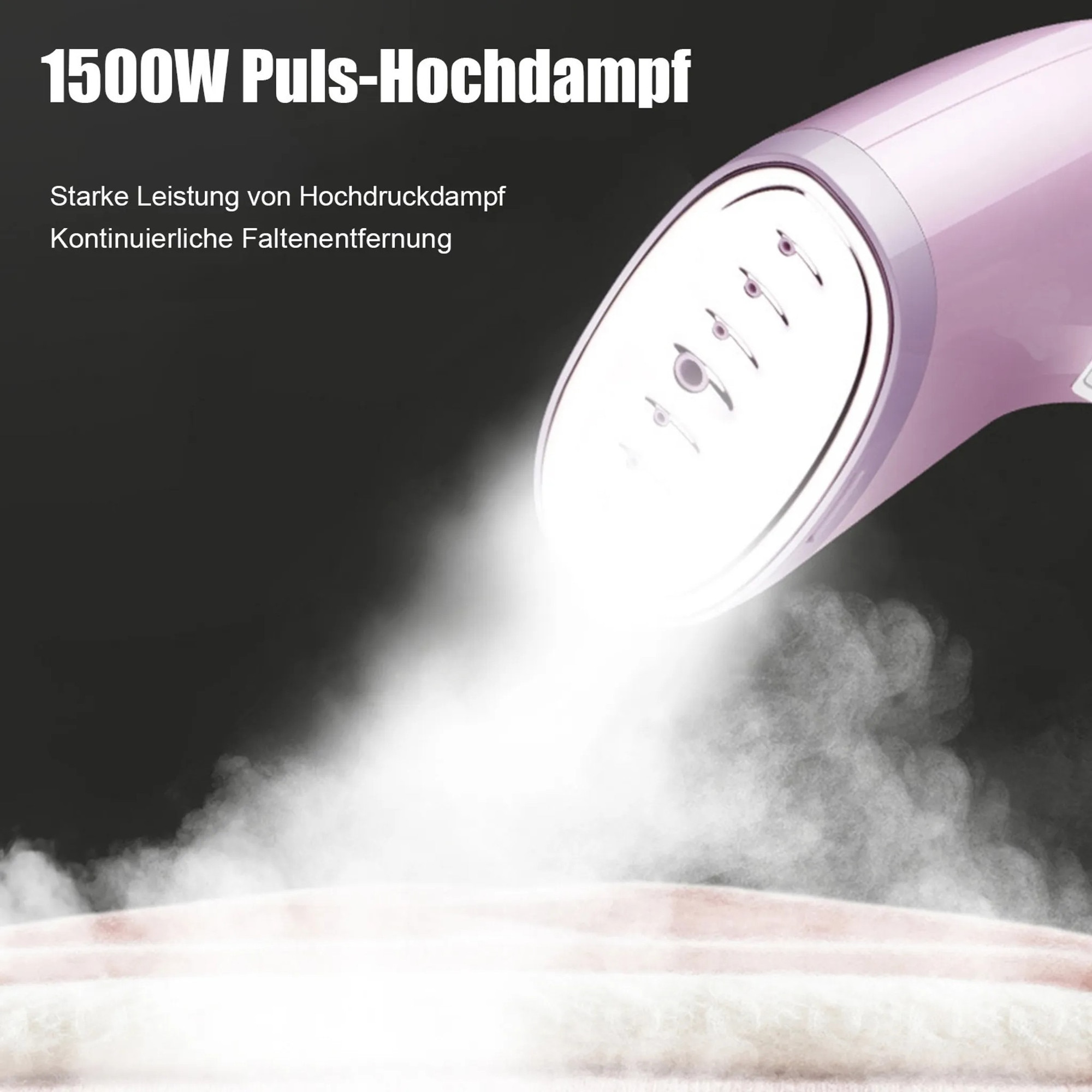 Fier de calcat cu abur ZYBLSSBB, 1500W, 350ml, portabil, 13x28cm