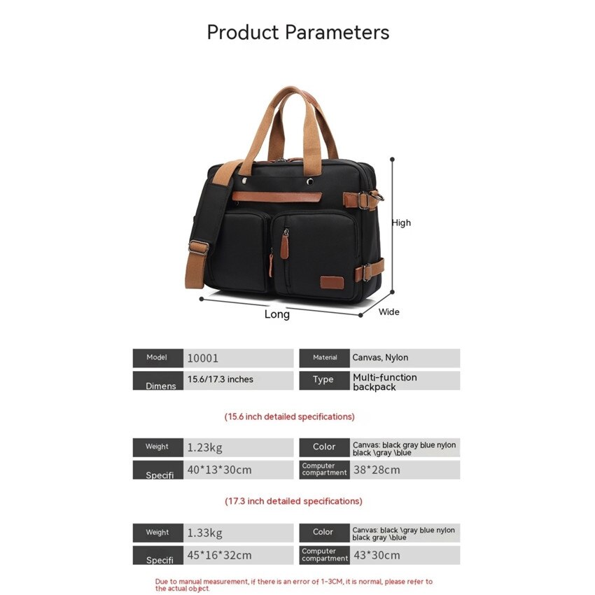 Rucsac laptop ZYBLSSBB nylon gri multifunctional