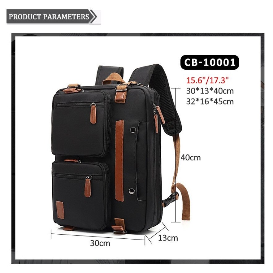 Rucsac laptop ZYBLSSBB nylon gri multifunctional
