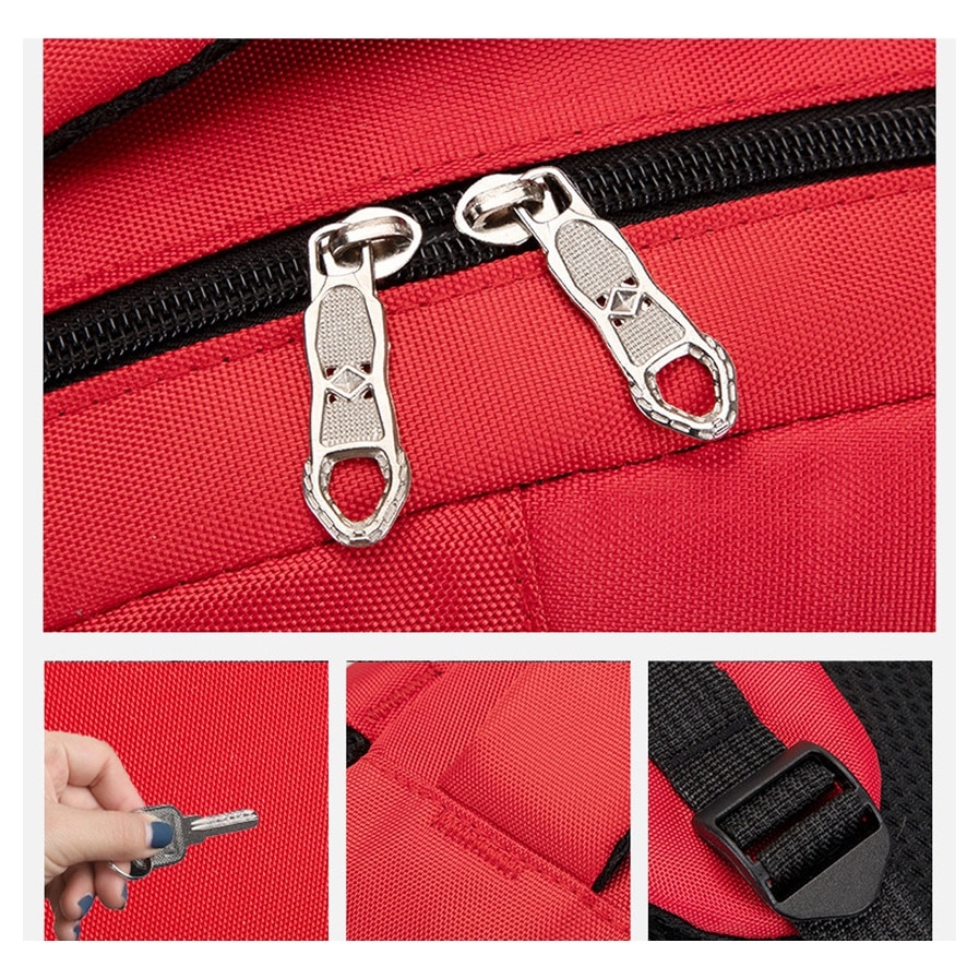 Rucsac laptop ZYBLSSBB rosu antiefractie 30x45cm
