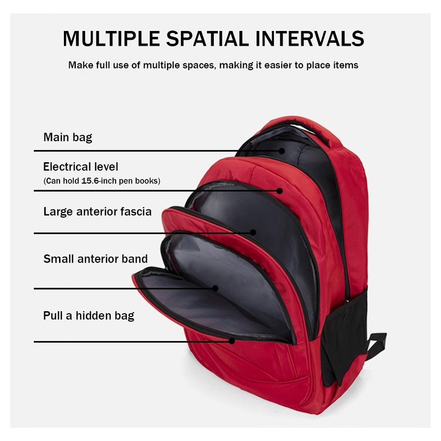 Rucsac laptop ZYBLSSBB rosu antiefractie 30x45cm