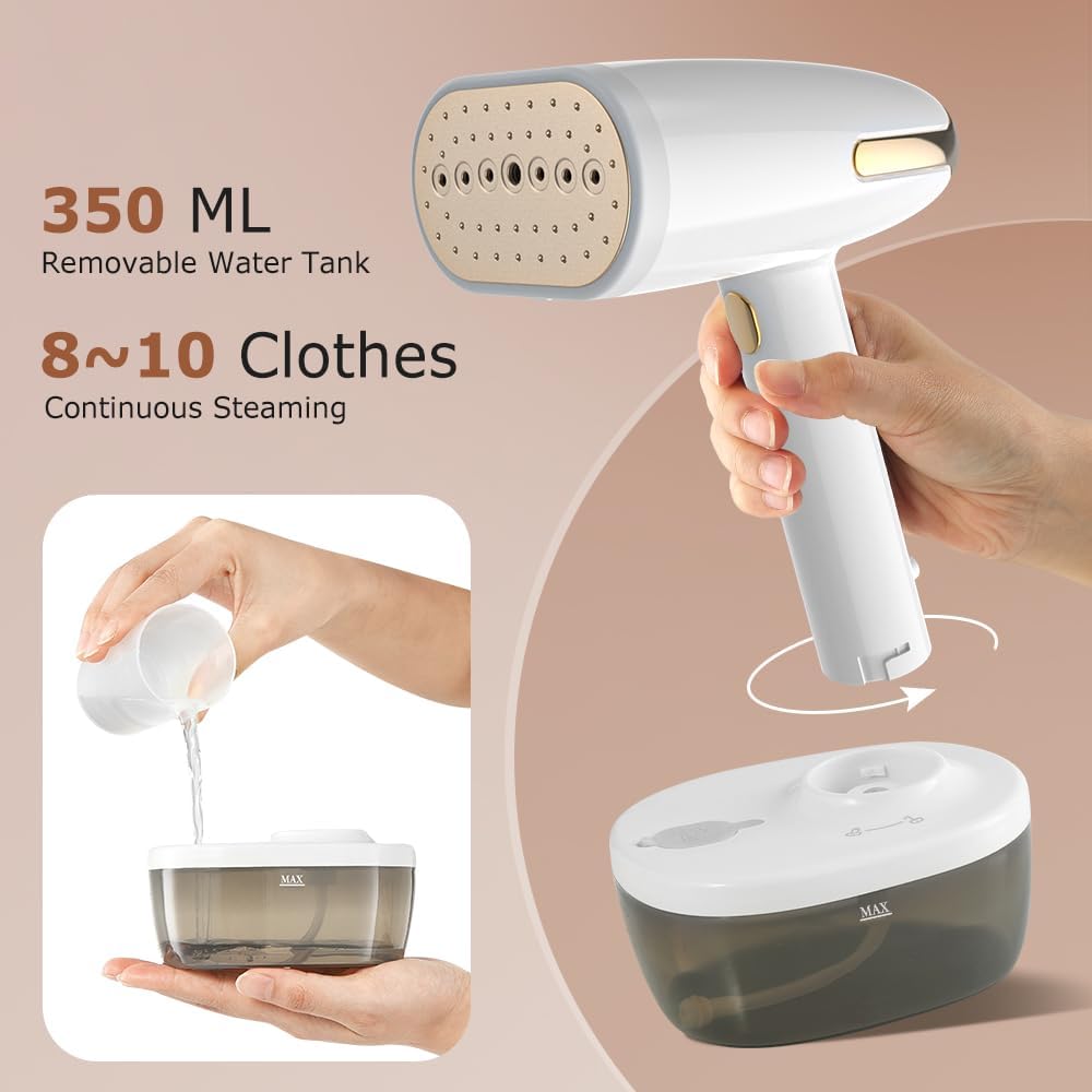 Fier de calcat cu abur ZYBLSSBB 1800W, 350ml, alb, compact