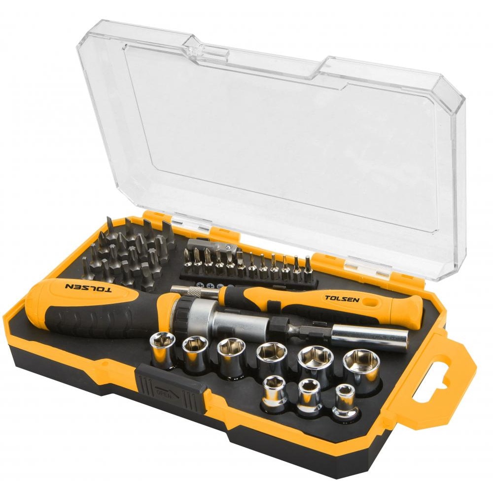 Set profesional biti si chei tubulare 42 buc Tolsen, 20041