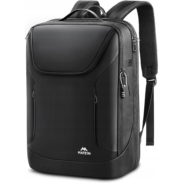Rucsac business Matein 1722, rezistent la apa, negru, 45x30x20cm, 25L