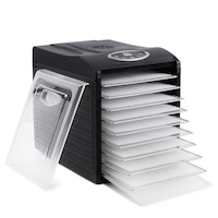 deshidrator digital cu 9 tavi din inox  9 tavi cu grilaj marunt 600w negru cu termostat si programare 48 de ore imagen 56_0_
0