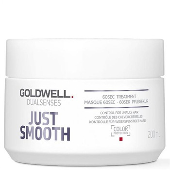 Masca de par Goldwell Dualsenses Just Smooth 60sec Treatment pentru par indisciplinat 200 ml Masca de par Goldwell Dualsenses Just Smooth 60sec Treatment pentru par indisciplinat 200 ml