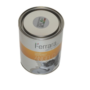Vopsea decorativa Angelo ,Ferrara Design, culoare argintie, pe baza de apa, pentru interior, 1 L Vopsea decorativa Angelo ,Ferrara Design, culoare argintie, pe baza de apa, pentru interior, 1 L