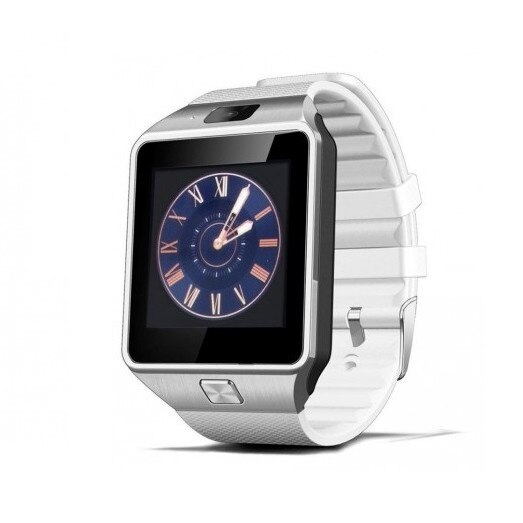 Smartwatch Metalic M Star cu Telefon micro sim MZET 9 Bluetooth, Touchscreen, Camera 1.3 MP, Functie Anti- Lost, Pedometru, Monitorizare somn, Alb