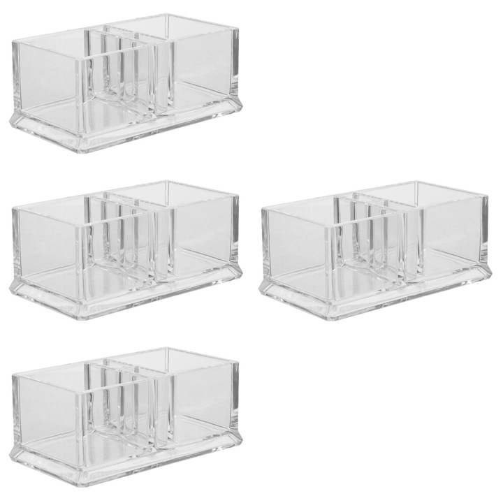 YANYXR átlátszó akril teafiltertartó 14.6x8.1x6cm, 4 darabos szett