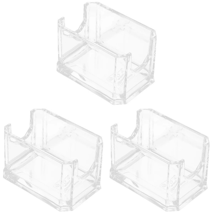 Organizator ceai YANYXR acrilic transparent 7.6x5x5cm set 3 bucati