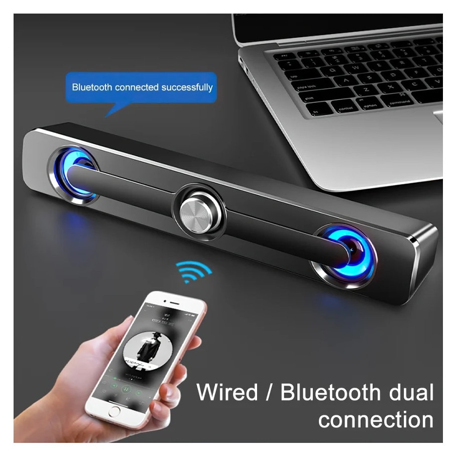 Soundbar ZYBLSSBB 3D Surround Bluetooth 5.0 2 canale