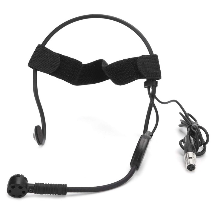 Microfon headset ZYBLSSBB mini portabil condensator 3 pini negru
