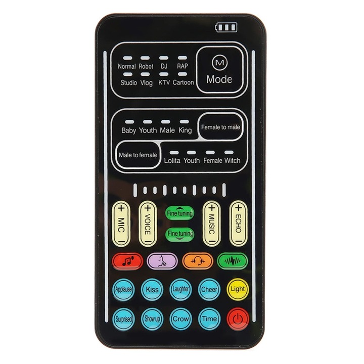 Microfon modificator voce ZYBLSSBB 8 efecte sonore maner