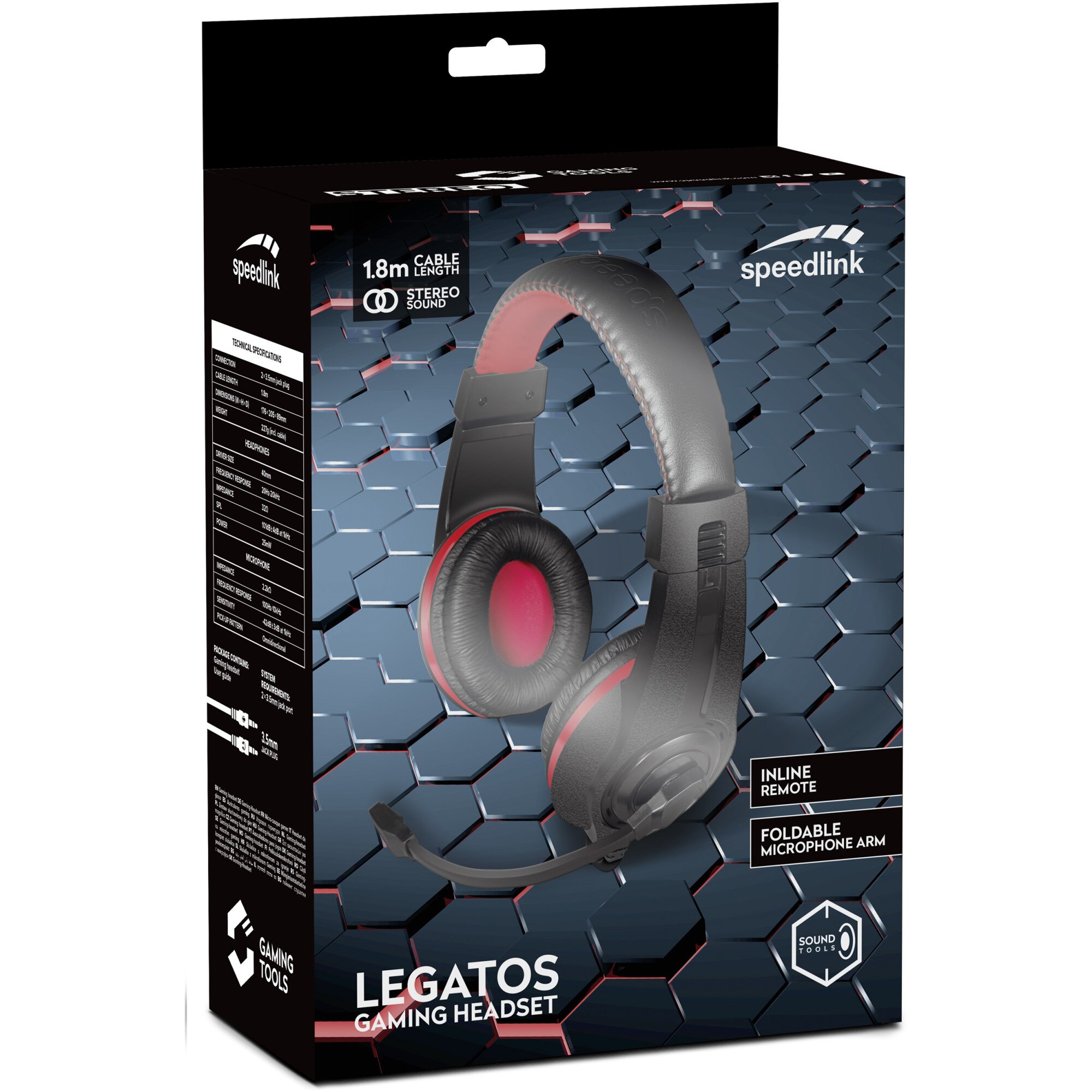 Casti gaming SpeedLink LEGATOS PC Negru eMAG.ro