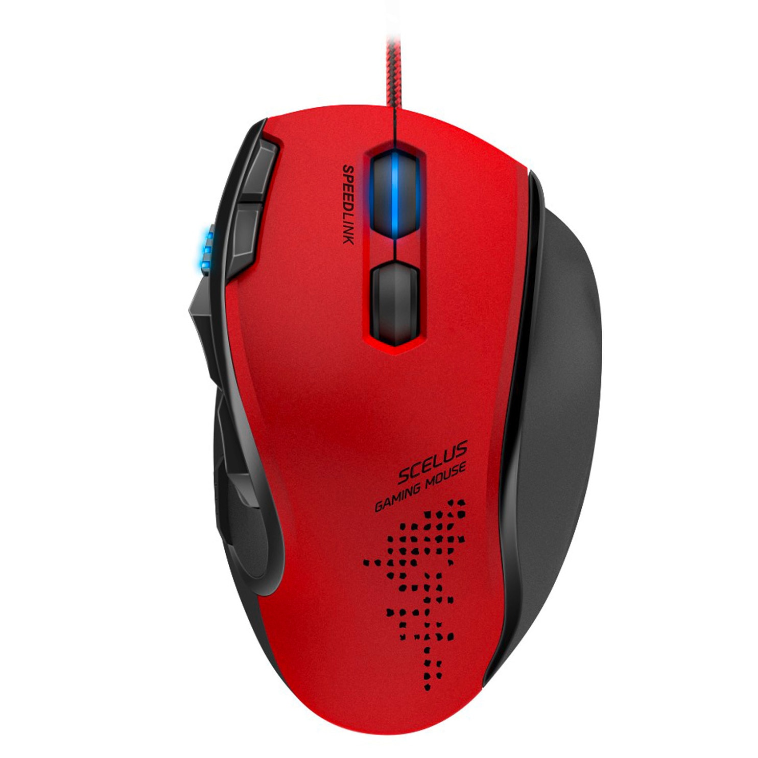 Mouse gaming Speedlink Scelus, negru/rosu