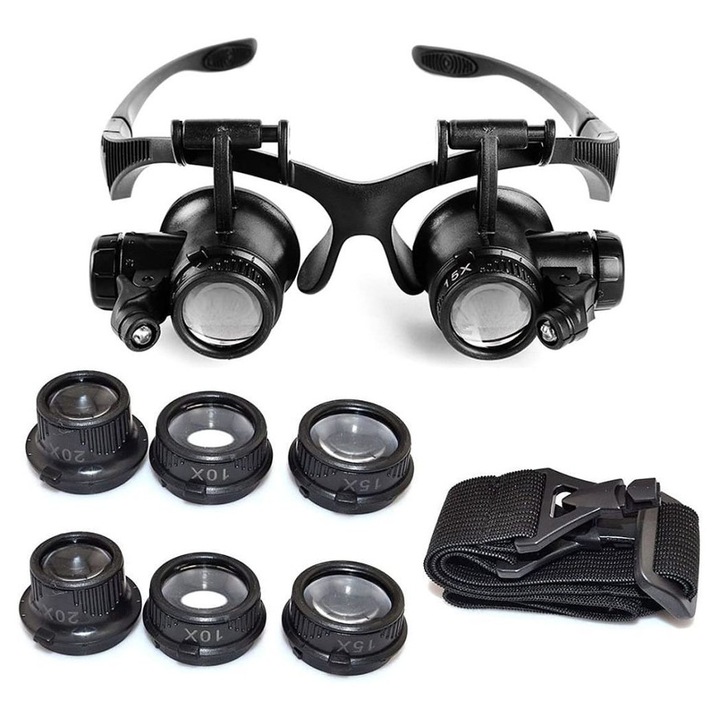 Lanterna ZYBLSSBB set 4 lentile LED cap