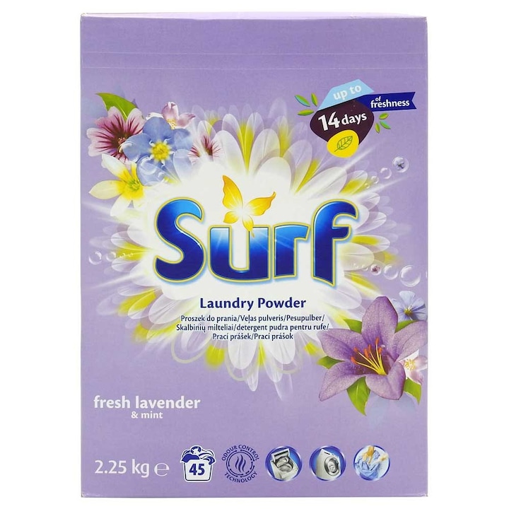 Surf Mosópor 2.25 kg Levendula 45 mosás