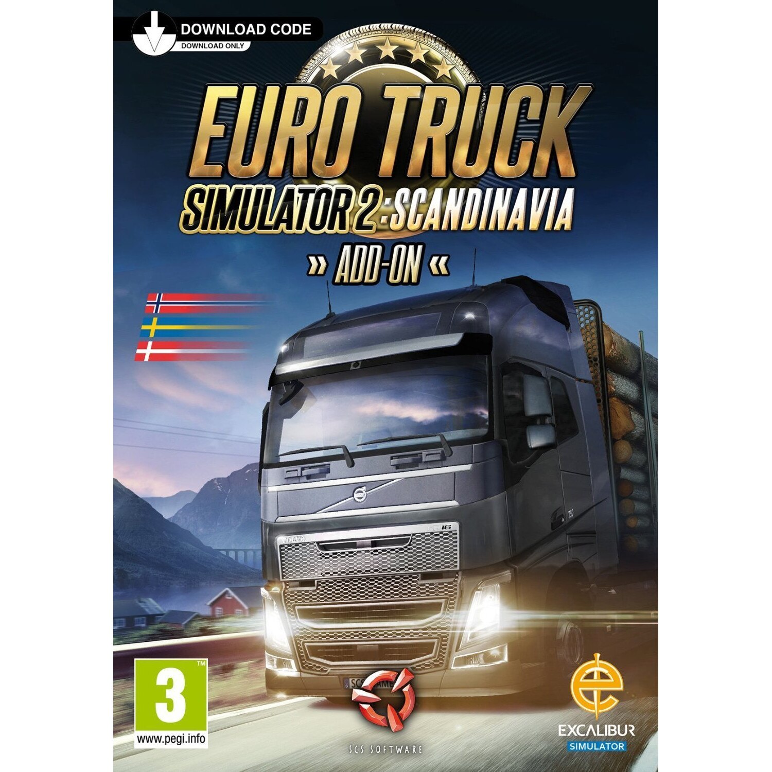 Игра Euro Truck Simulator 2 - Scandinavia Add-on за PC(Код за активиране на  Steam) - eMAG.bg