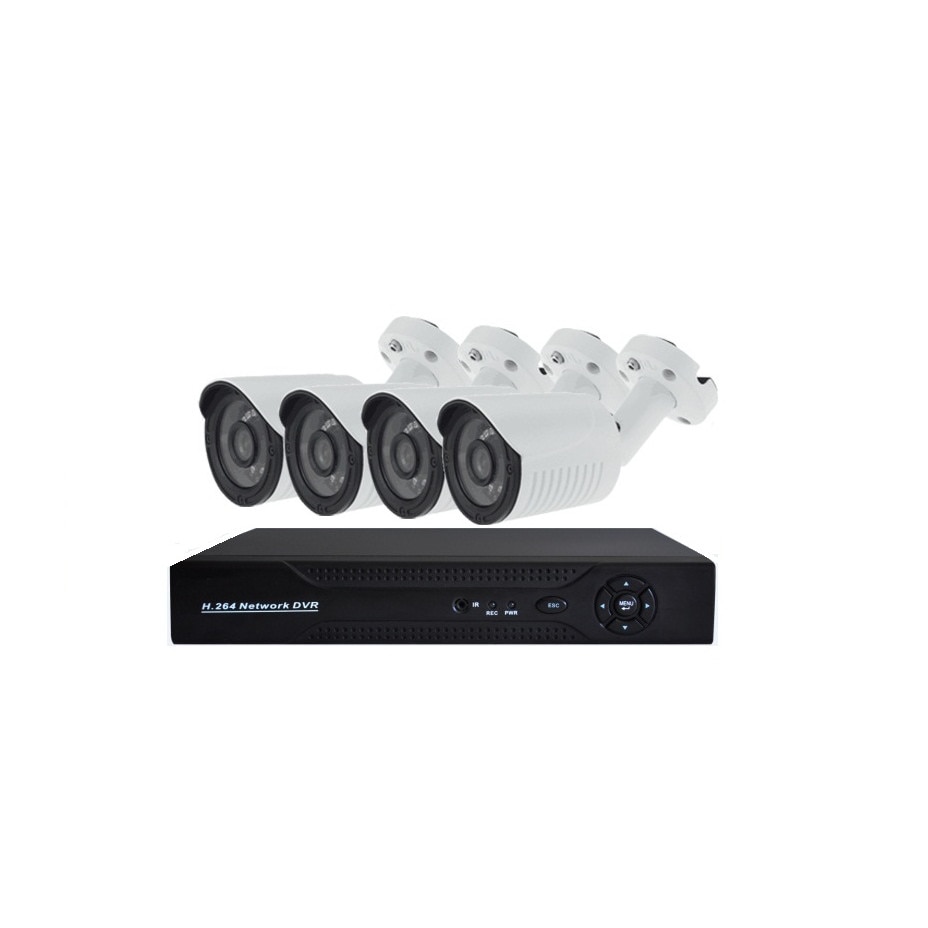 Kit CCTV AHD 4 camere exterior