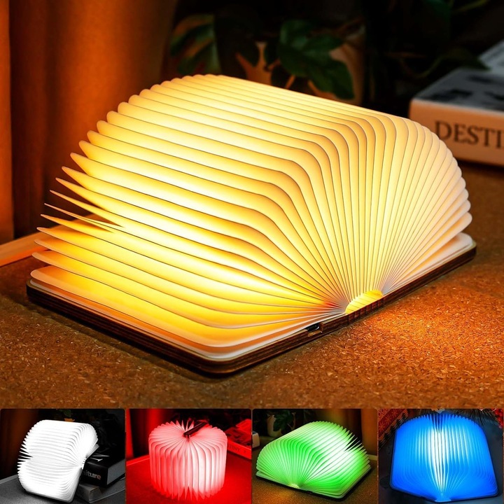 Veioza LED ZYBLSSBB RGB 12cm 2000mAh USB-C pliabila
