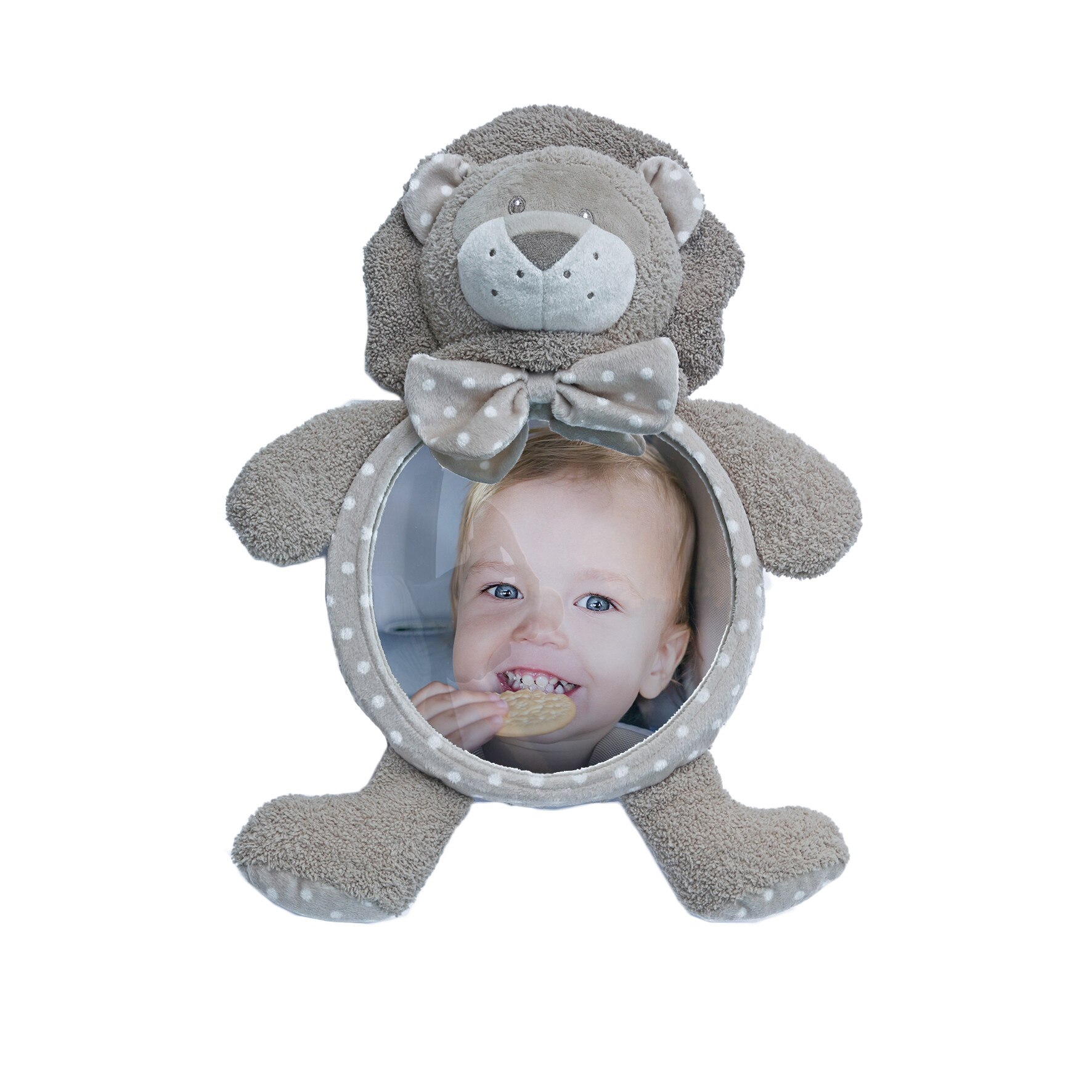 Jucarie de plus Leu cu oglinda pentru casa si masina Bo Jungle