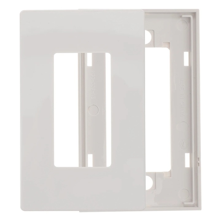 Placa acoperire fara suruburi 1 modul YANYXR BCS3564188, PC, alb, 12 x 7.5 x 0.6 cm