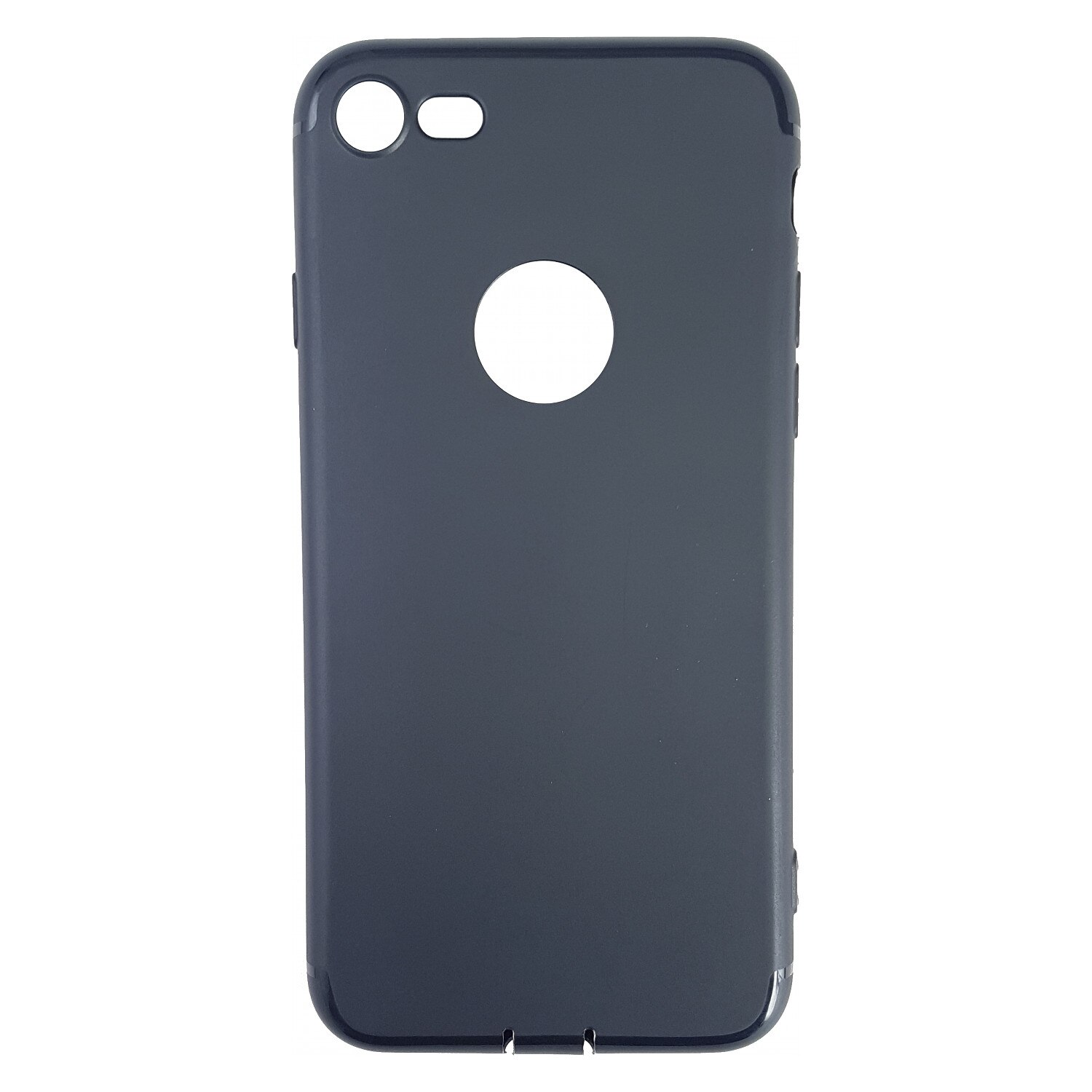 Husa Kabelwelt GKWQCHS114 pentru Apple iPhone 7/8, Capac silicon slim, Negru mat