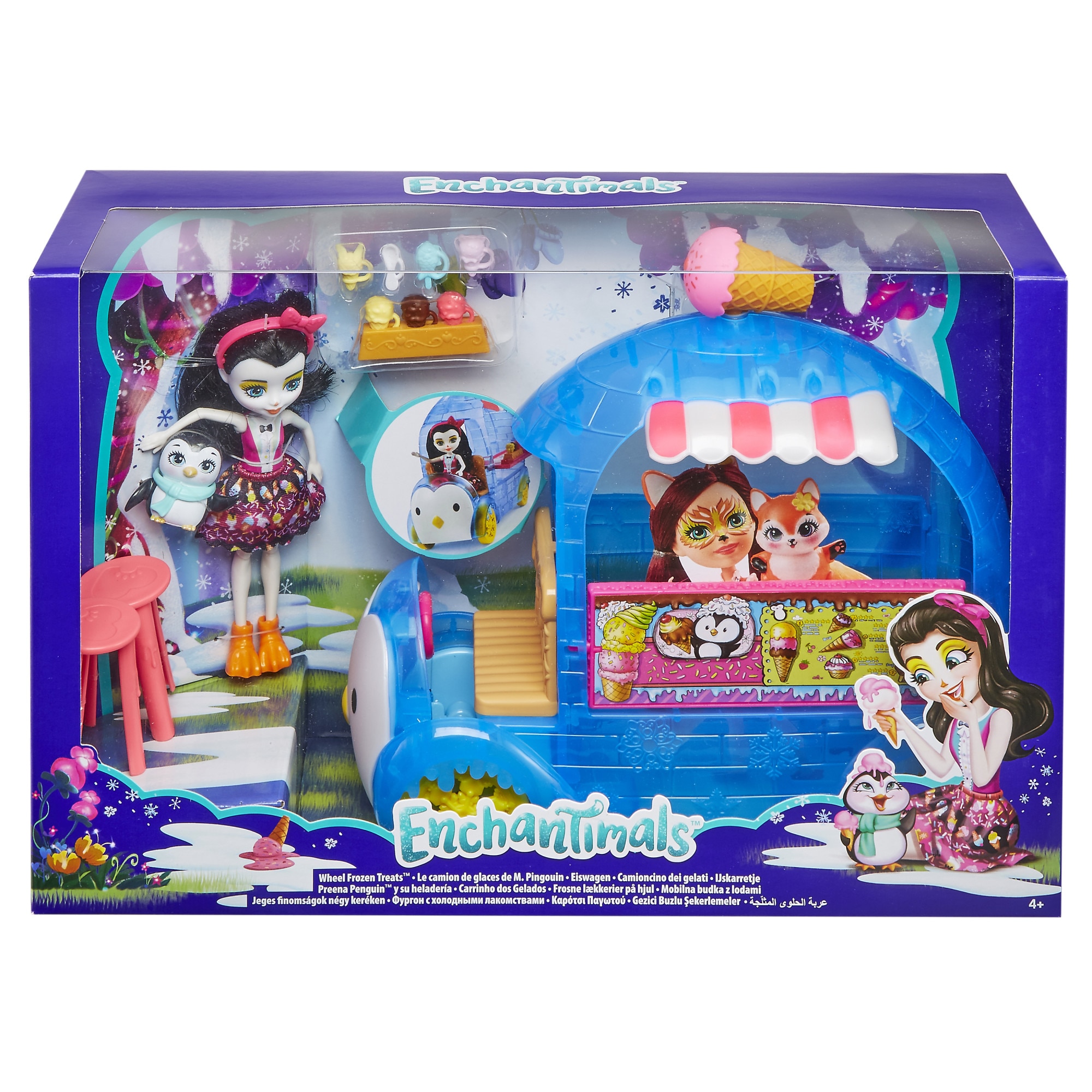 Set de joaca Enchantimals - Furgoneta cu inghetata