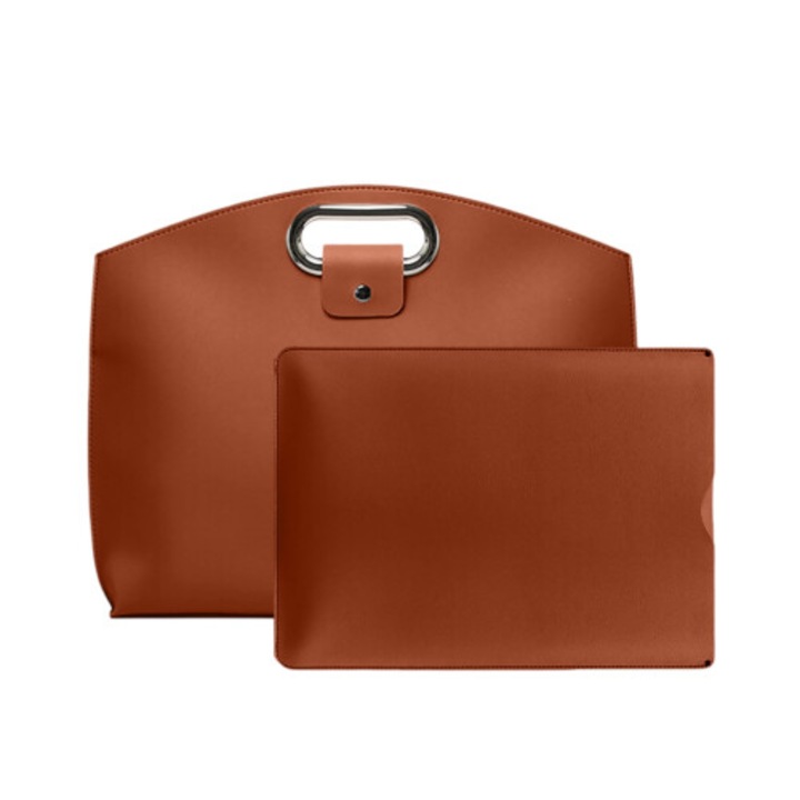 Geanta laptop dama 14-16 inch piele impermeabila compartiment captusit profesional