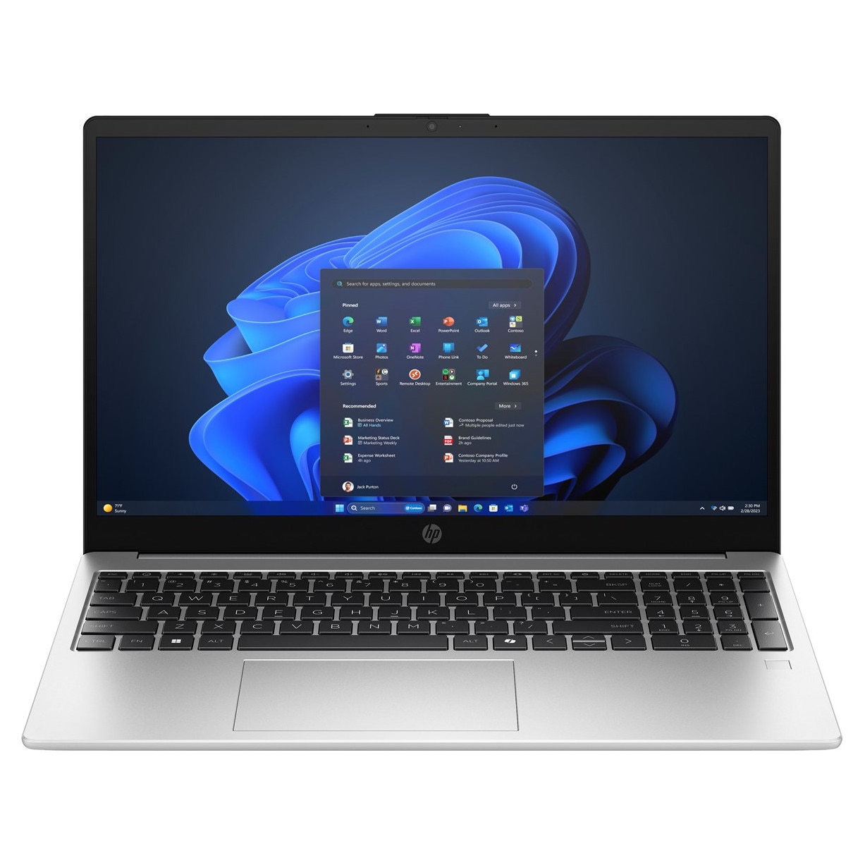 Laptop HP 255R G10, 15.6" Full HD, AMD Ryzen™ 5 7535U pana la 4.5 GHz, 16 GB RAM DDR5 4800, 512 GB SSD, AMD Radeon Graphics, Windows 11 Pro, Turbo Silver 512 GB