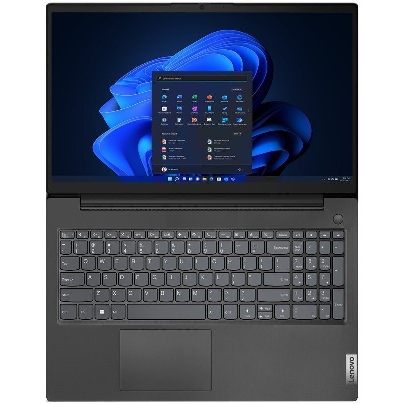 Laptop Lenovo V15 G4, 15.6" Full HD, AMD Ryzen™ 5 7520U pana la 4.3 GHz, 16 GB RAM LPDDR5 4800, 512 GB SSD, AMD Radeon, Windows 11 Home, Business Black 512 GB