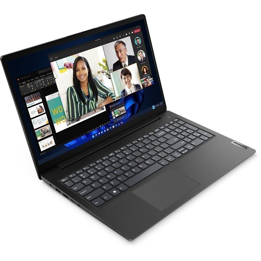 Laptop Lenovo V15 G4, 15.6" Full HD, AMD Ryzen™ 5 7520U pana la 4.3 GHz, 16 GB RAM LPDDR5 4800, 512 GB SSD, AMD Radeon, Windows 11 Home, Business Black 512 GB