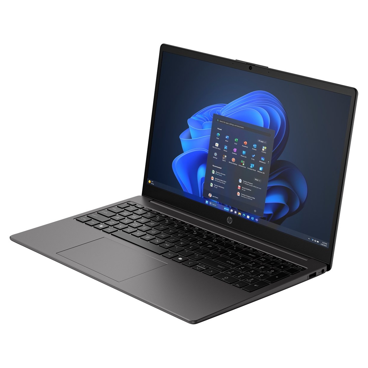 Laptop HP 255R G10, 15.6" Full HD, AMD Ryzen™ 7 7735U pana la 4.7 GHz, 16 GB RAM DDR5 4800, 512 GB SSD, AMD Radeon Graphics, Windows 11 Pro, Black 512 GB
